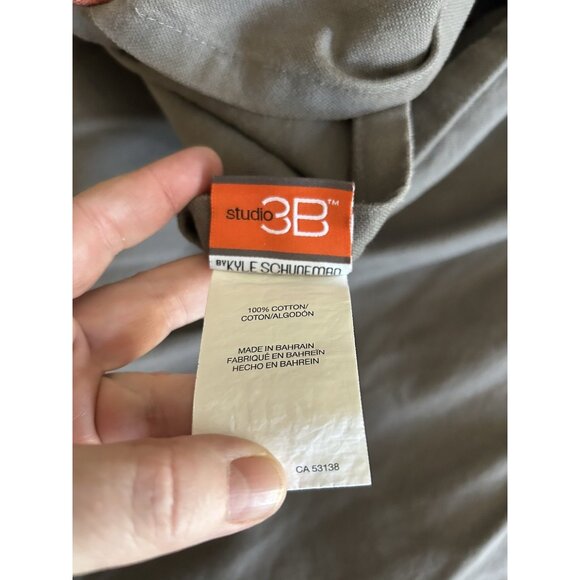 King Pillow sham Set Studio 3B Kyle Schuneman Houndstooth Denim Heather Gray - Picture 9 of 9